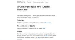 Desktop Screenshot of mpitutorial.com
