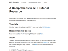 Tablet Screenshot of mpitutorial.com